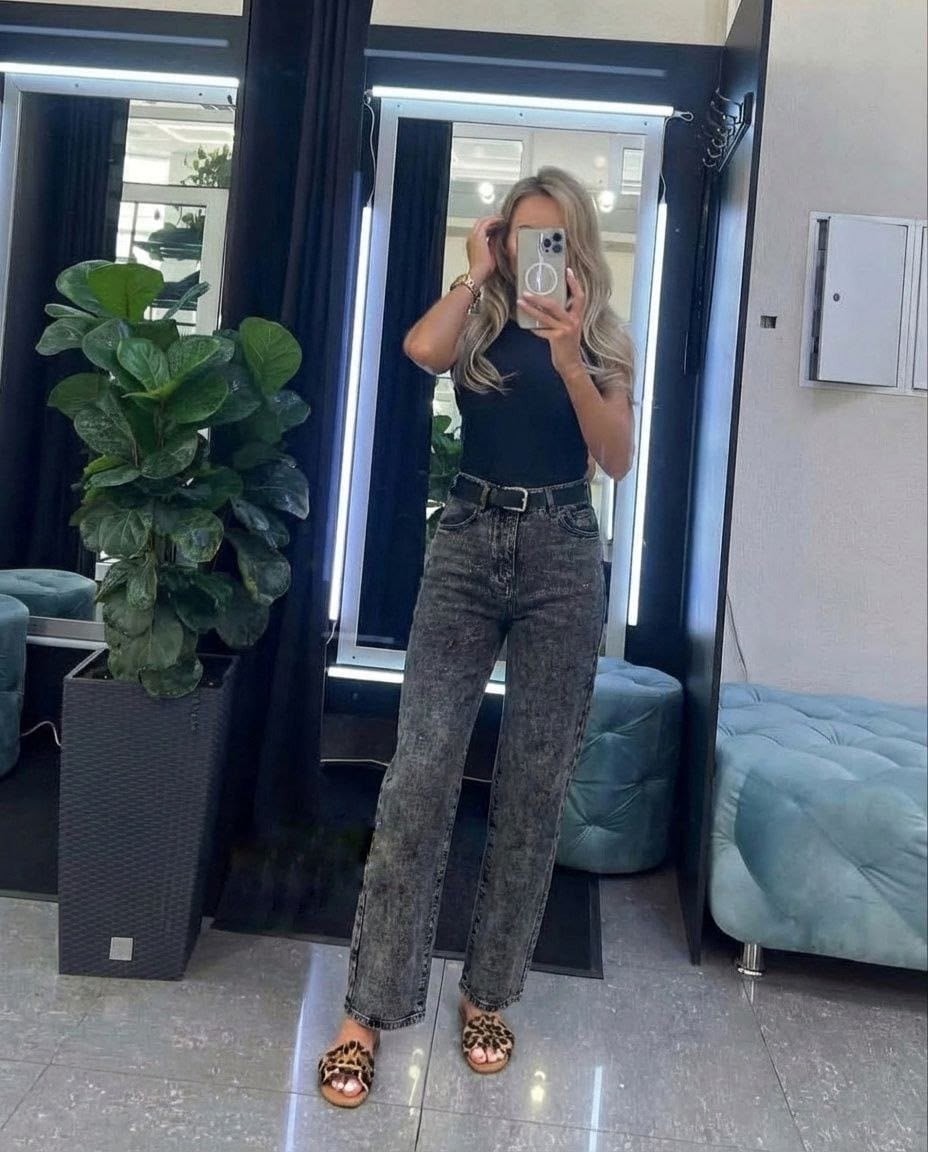 широкие женские джинсы,джинсы широкие,женские джинсы,серые джинсы женские палаццо,джинсы 2026 женские