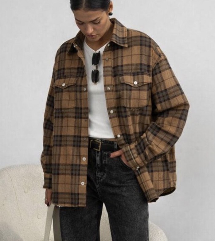 рубашка в клетку оверсайз летняя esstobee,рубашка женская в клетку,рубашка в клетку,женская оверсайз рубашка в клетку,рубашка в клетку оверсайз удлиненная