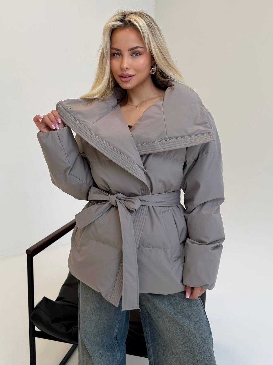 куртка с поясом,демисезонная куртка,пуховик с поясом,куртка женская демисезонная,куртка женская