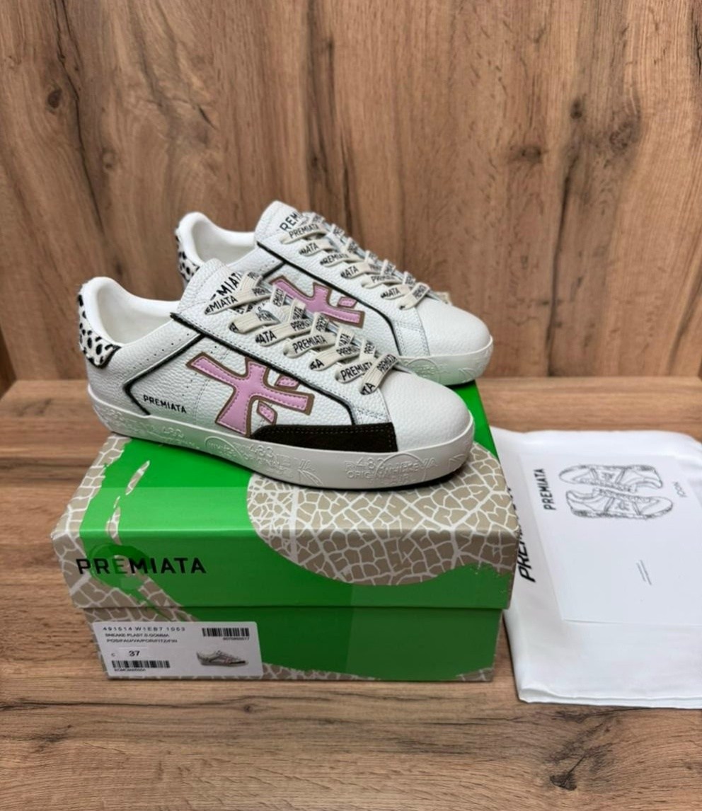 кроссовки premiata,женские кроссовки premiata,,кеды premiata,premiata кеды с леопардовым принтом