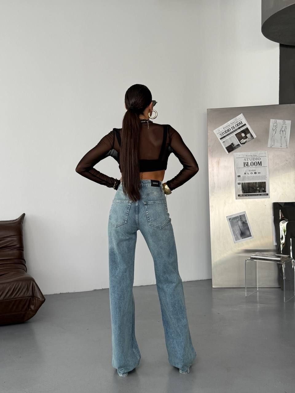 стильные джинсы,джинсы трубы eliff,джинсы широкие,женские джинсы,брюки джинсы