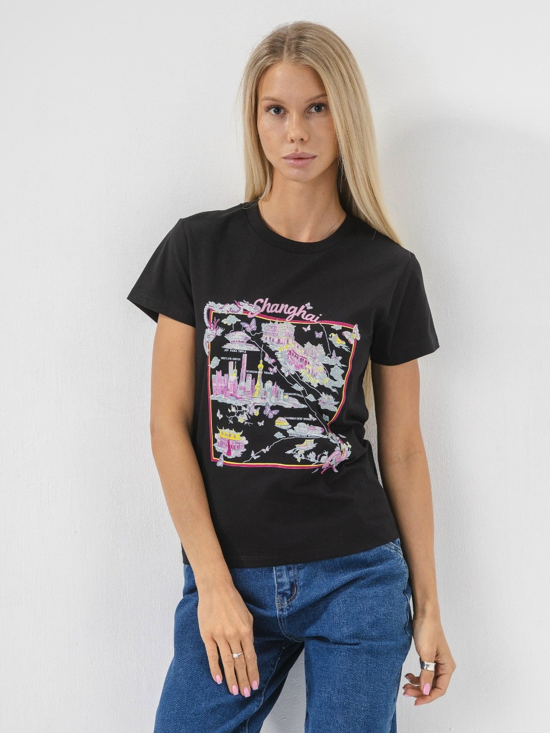 футболки женская,футболка,футболка с принтом,черная женская футболка,женские футболки с принтом