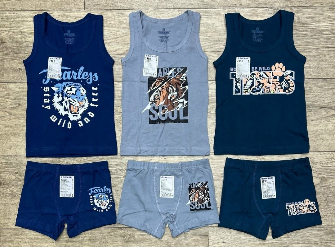 комплект боксеры + майка байкар,комплект майка трусы,комплект майка трусы для мальчика,комплект нижнего белья для мальчика,белье детское комплект