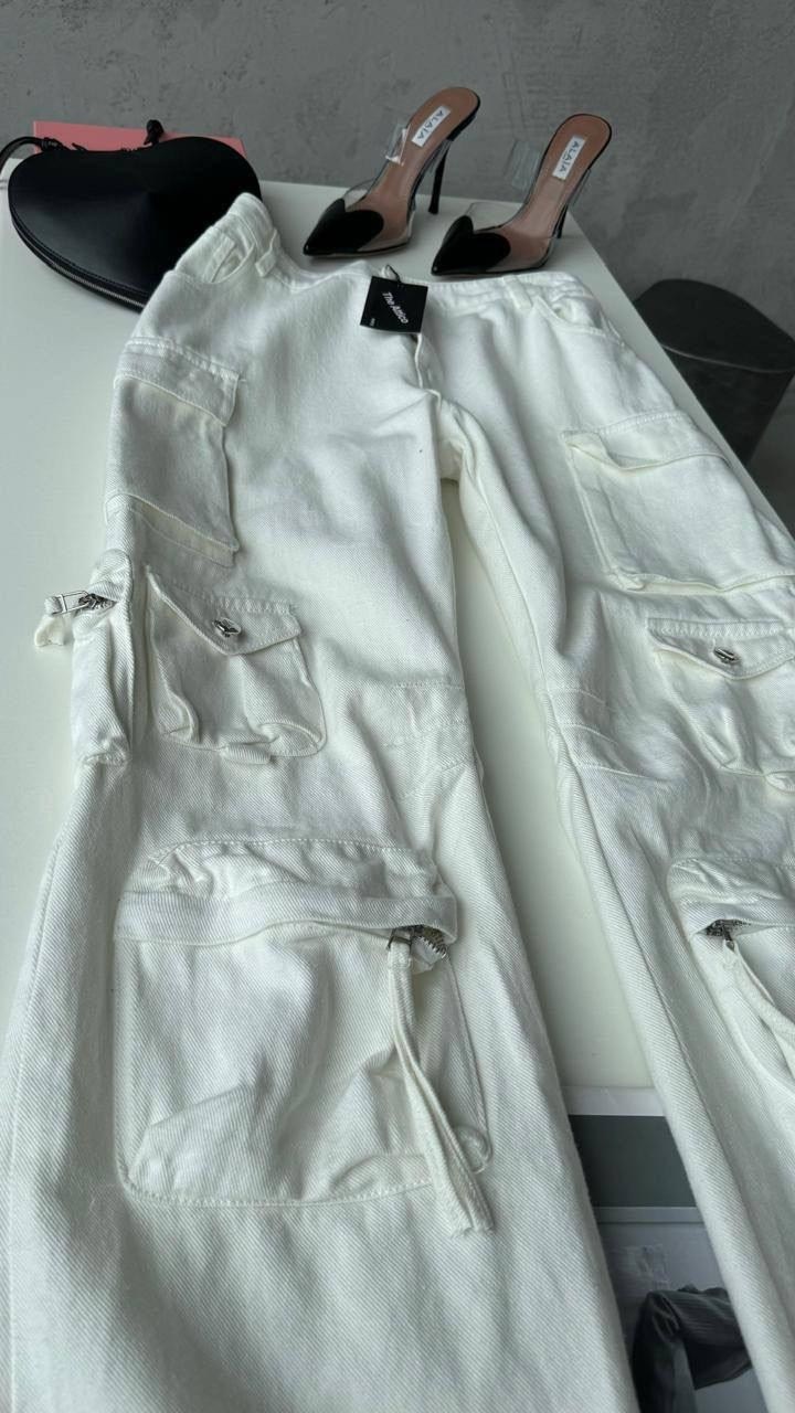 белые джинсы карго,брюки карго,брюки карго женские,брюки белые,карго y2k