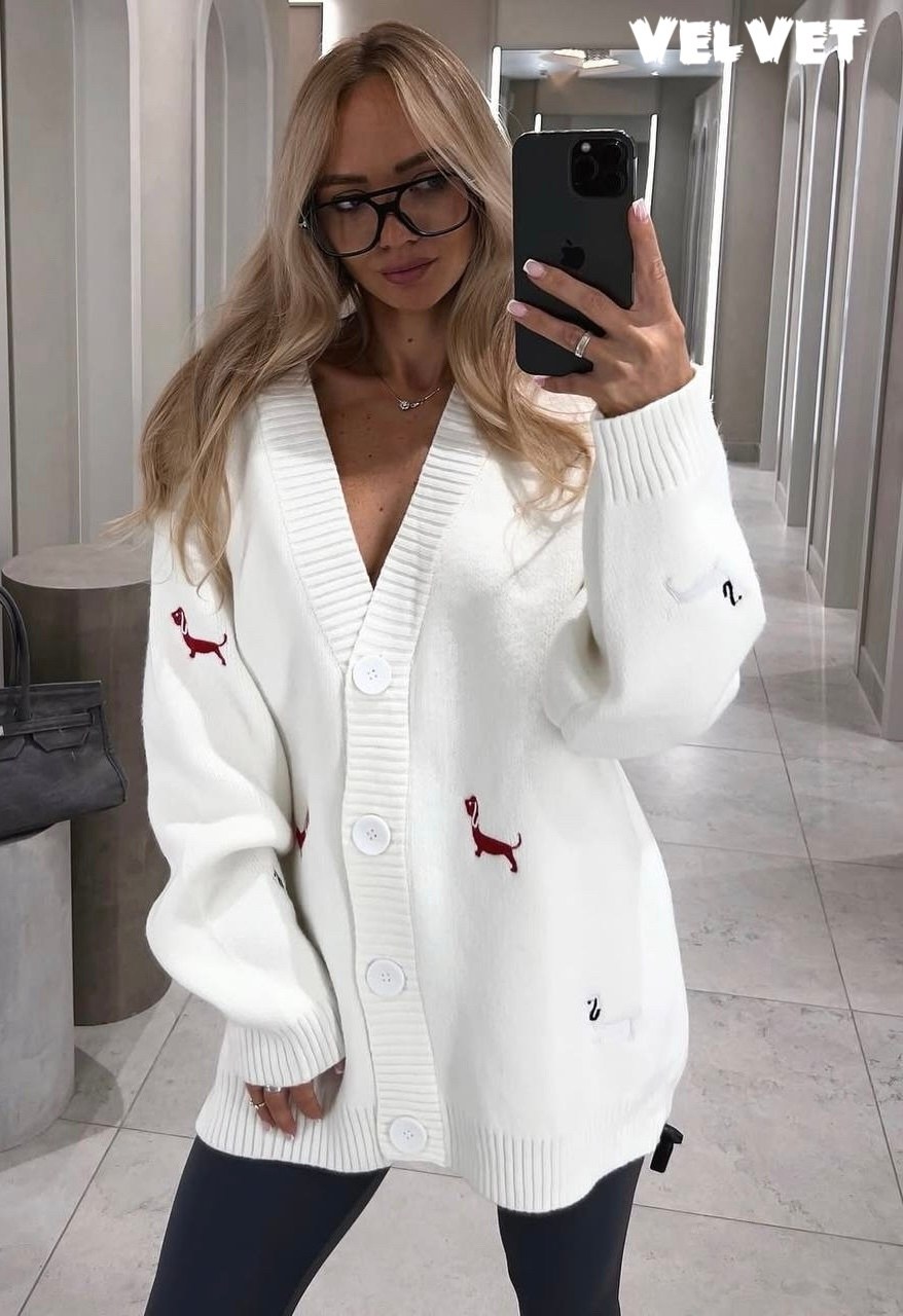 кардиган оверсайз с трендовой вышивкой,женский кардиган,кардиган розовый,кардиган,кофта кардиган