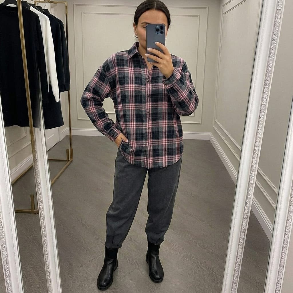 женская рубашка в клетку оверсайз,рубашка miu miu оверсайз в клетку варенка,рубашка в клетку свободного кроя,женская рубашка в клетку,рубашка оверсайз в клетку хлопковая monolog