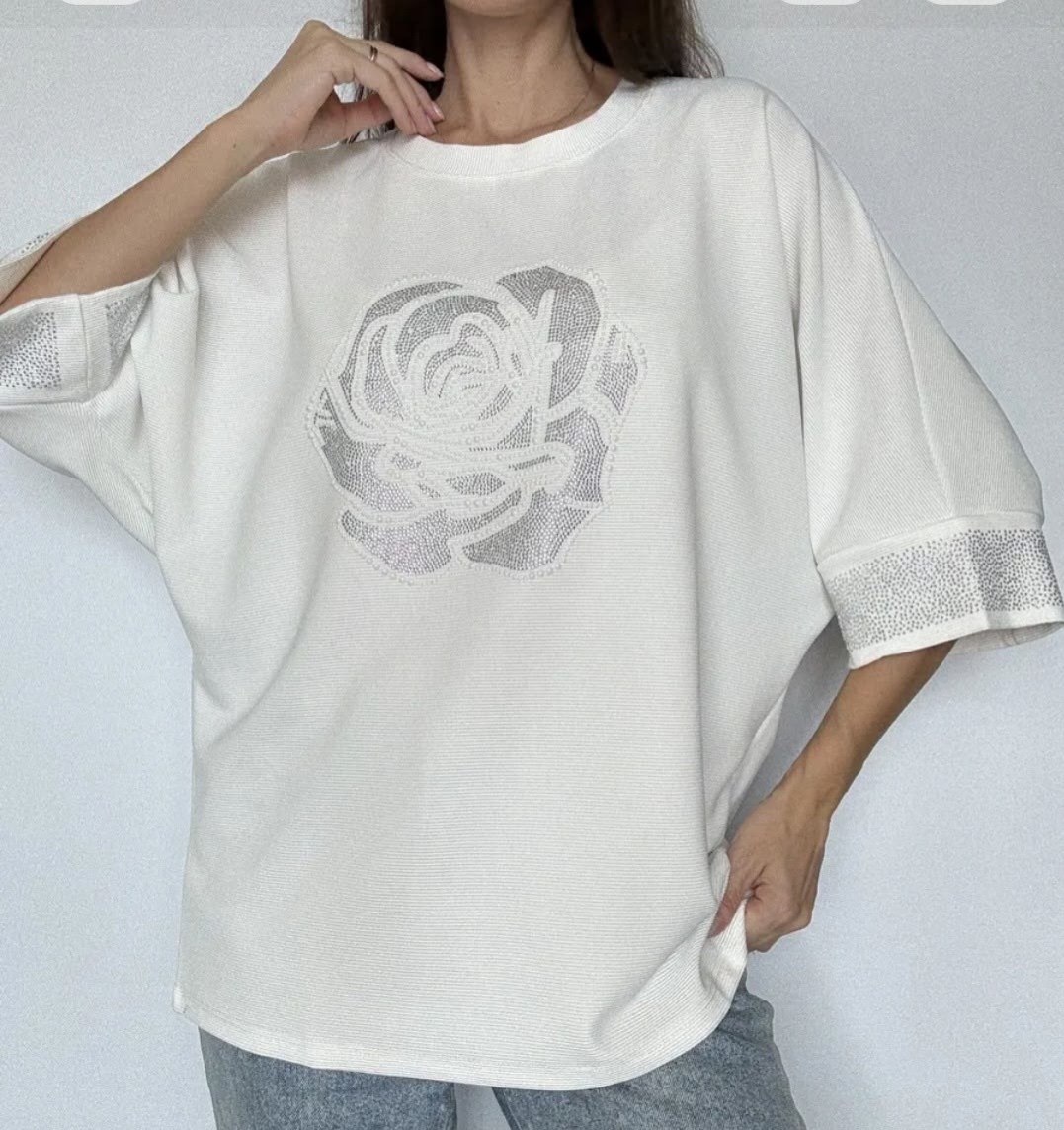 футболки женская,свитшот женская,женская кофта,белая футболка оверсайз,футболка оверсайз со стразам