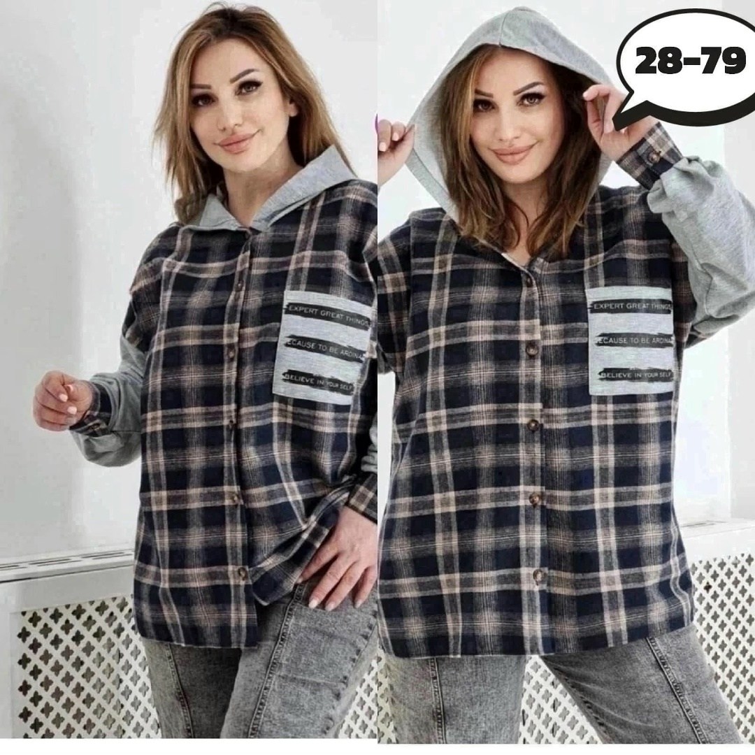 женская рубашка,рубашка женская в клетку с капюшоном,рубашка женская в клетку,рубашка оверсайз теплая в клетку удлиненная amy store,рубашка женская оверсайз в клетку