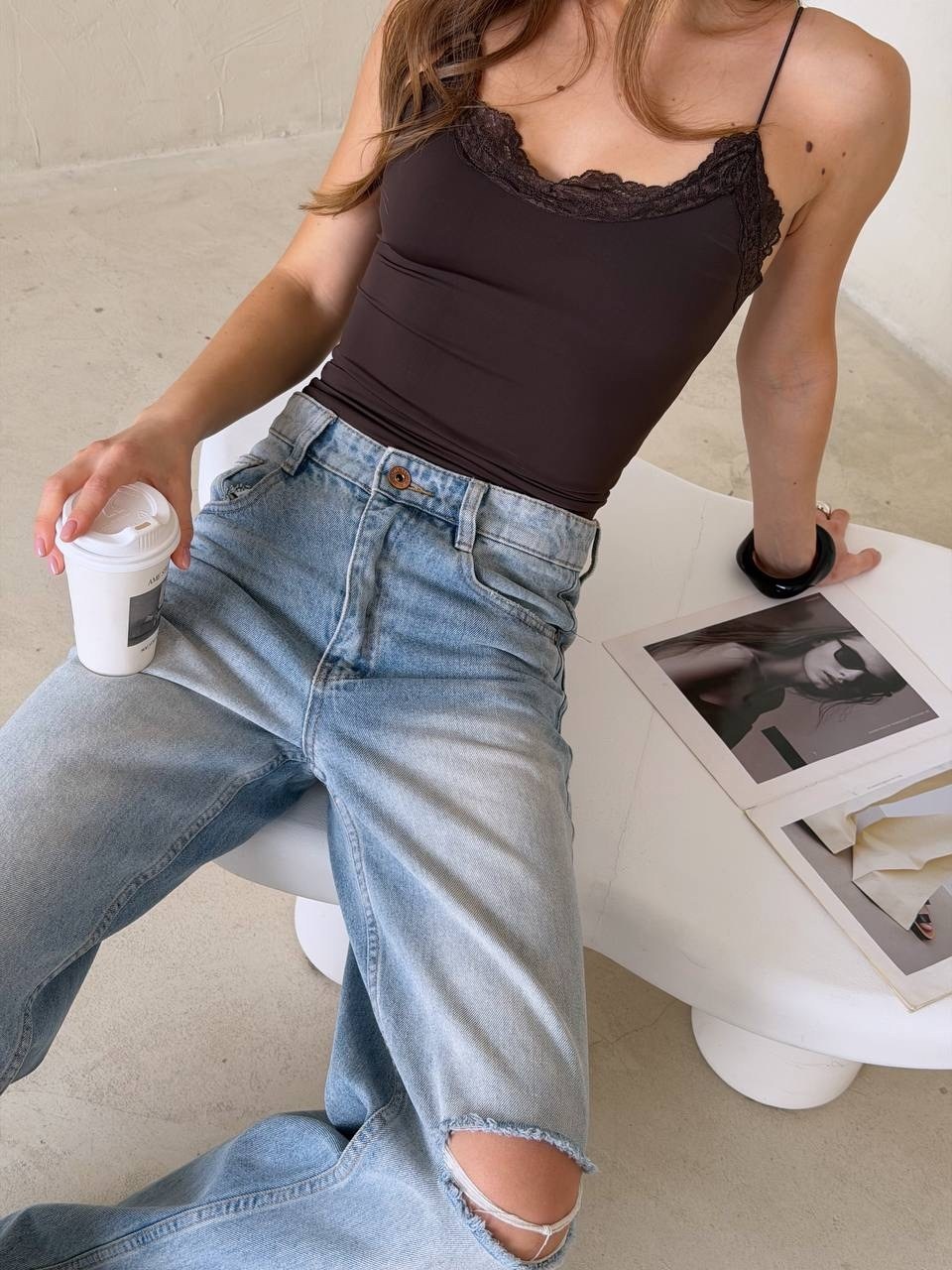 джинсы брюки,модные джинсы,женские джинсы,одежда джинсы,джинсы рваные прямые высокая посадка ella woman