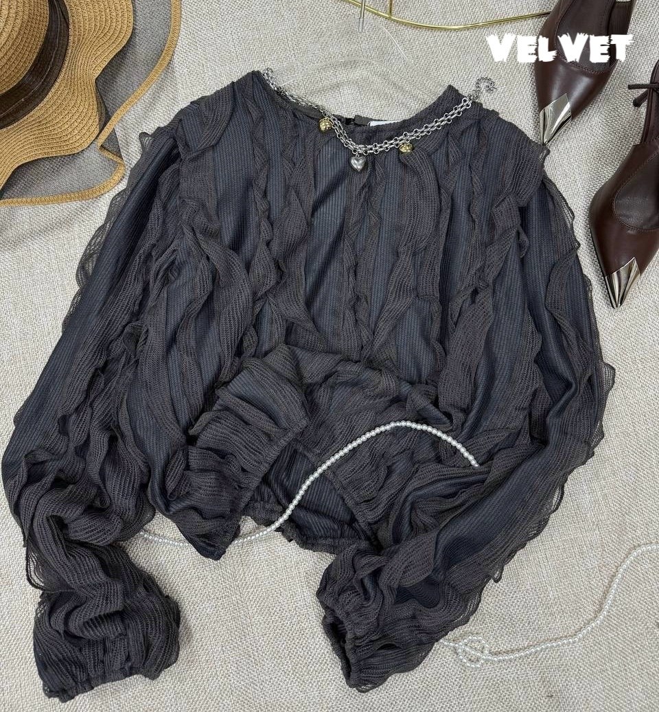 eola 2936 шоколад блуза,женская блуза,блуза eola артикул 2936 шоколад,женская блузка,женская шифоновая блузка