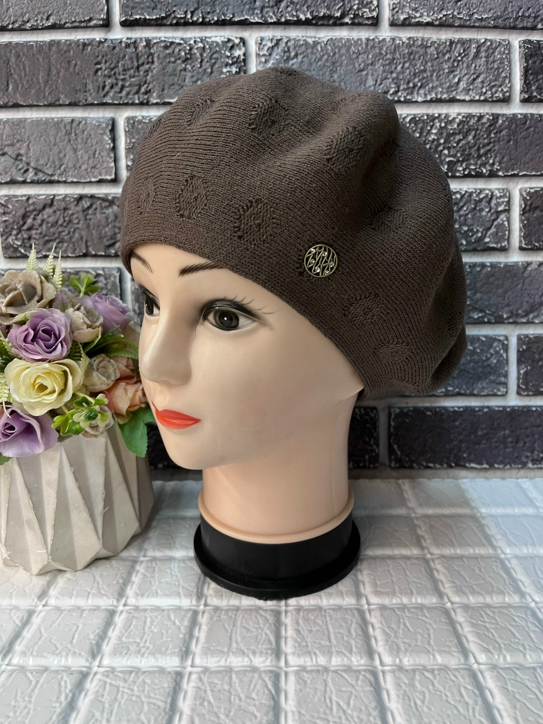 берет двойной,берет,женские береты,женская шапка,шапка берет