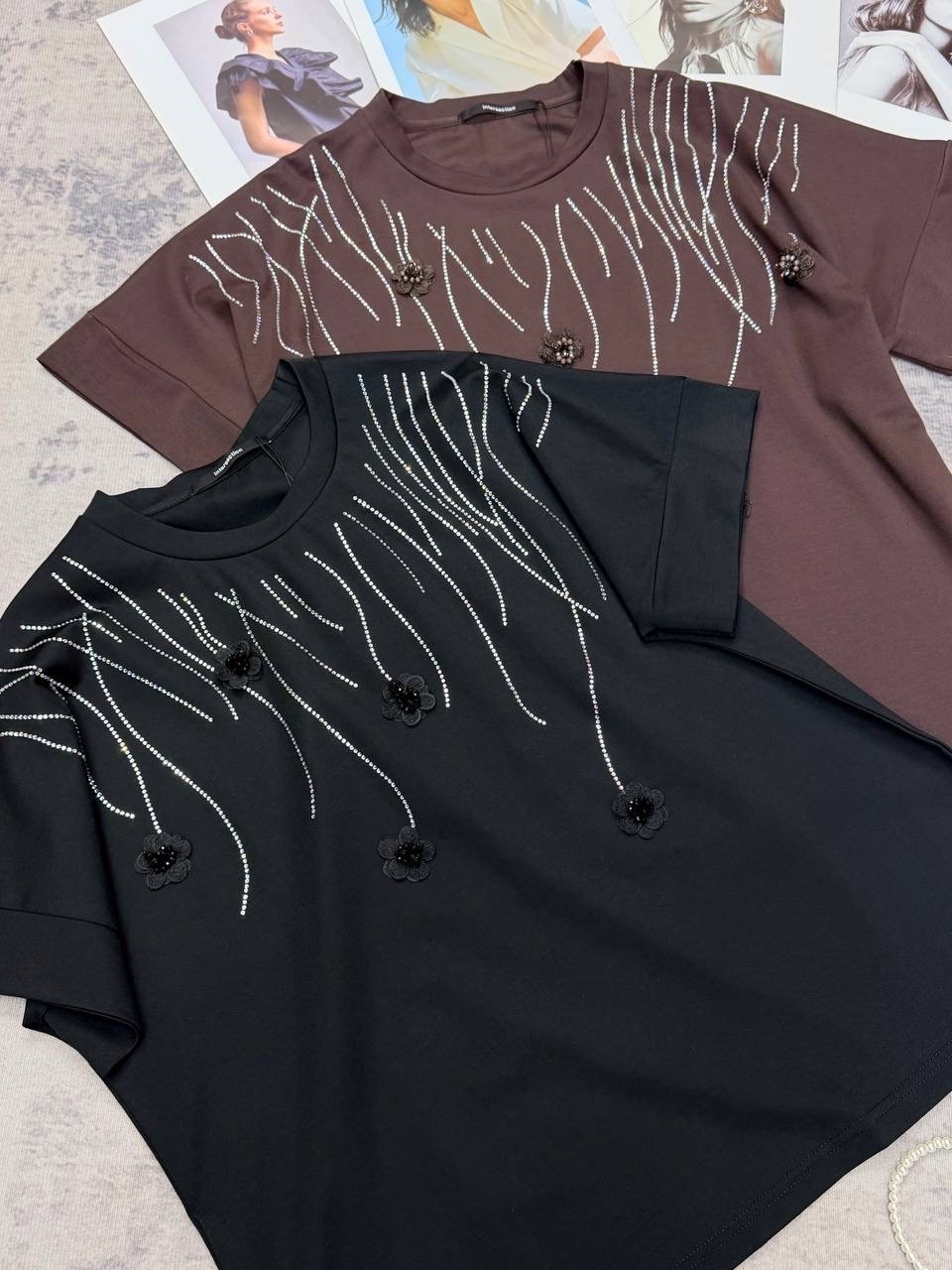 женские футболки,футболка со стразами,украшение футболки,футболка со стразами женская,стильная футболка