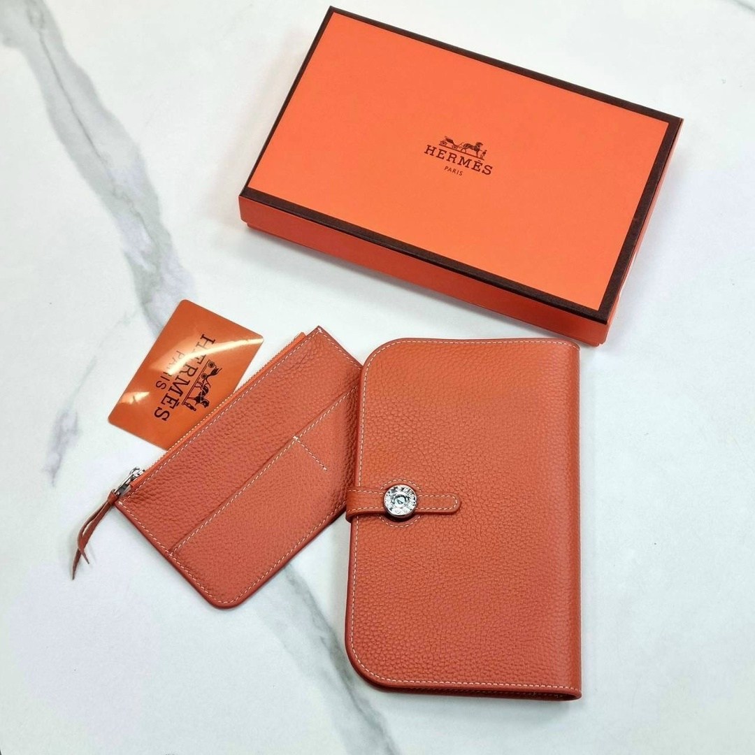 кошелек эрмес,hermes кошелек,брендовый кошелек hermes,кошелек эрмес оранжевый,женские кошельки