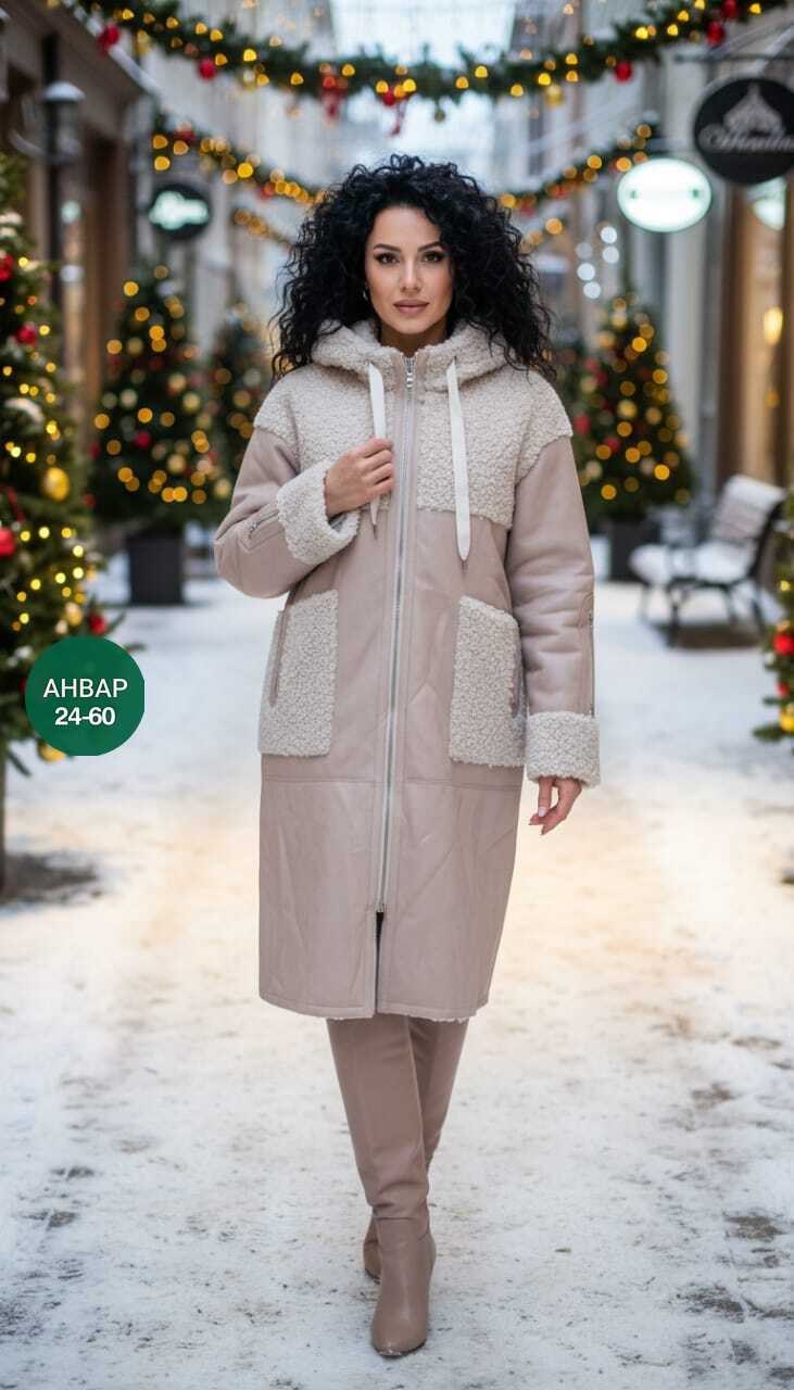 дубленка искусственная elfina,искусственная дубленка,дублёнка женская,эко дубленка,дубленка runxinya