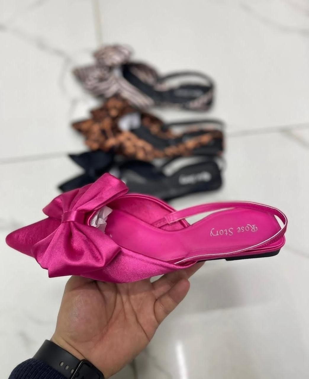 ,шлепанцы женские,летние элегантные женские розово-красные шлепанцы на высоком каблуке с закрытым носком,атласные туфли с бантом,летние женские тапочки на высоком каблуке 7 см