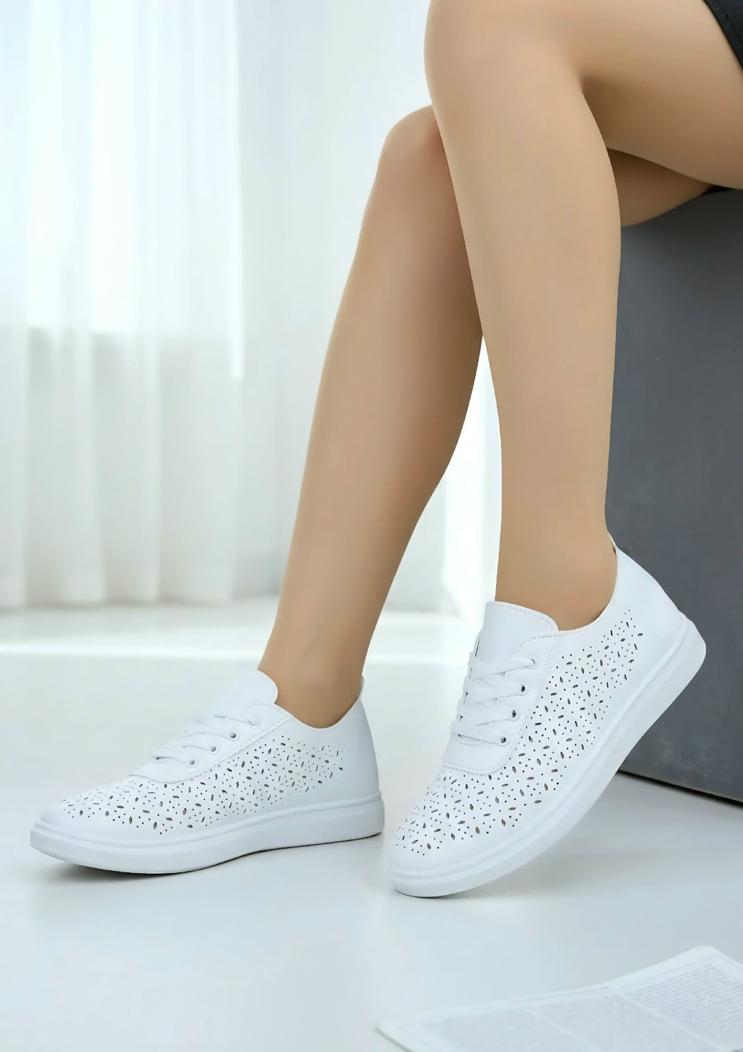 слипоны с перфорацией женские,кеды женски,женские кеды,кеды саламандер женские с перфорацией,кеды летние белые