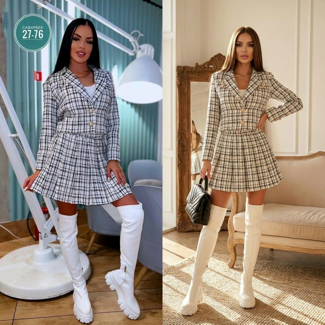 костюм твидовый пиджак с юбкой victoria de soie,твидовый костюм,твидовый костюм с юбкой,костюм с юбкой,женский костюм с юбкой