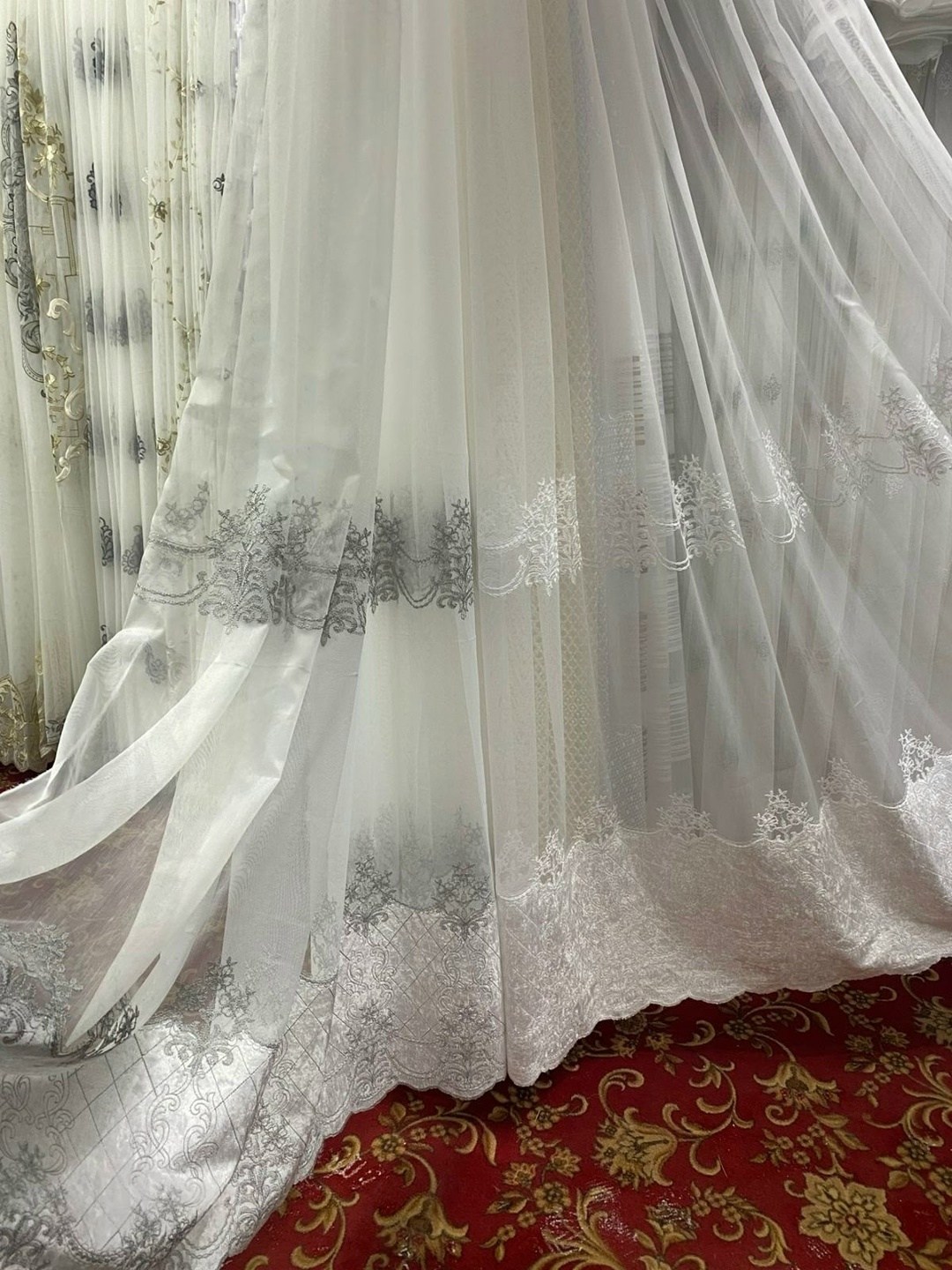 тюль прозрачная сетка "нежнятина",тюль с вышивкой,красивый тюль,тюль сетка,тюль сетка с вышивкой