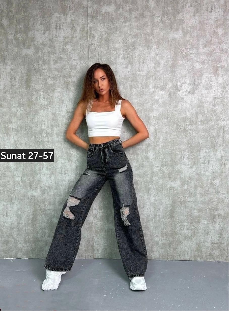 джинсы широкие рваные,женские джинсы,джинсы женские широкие,модные джинсы,стильные джинсы