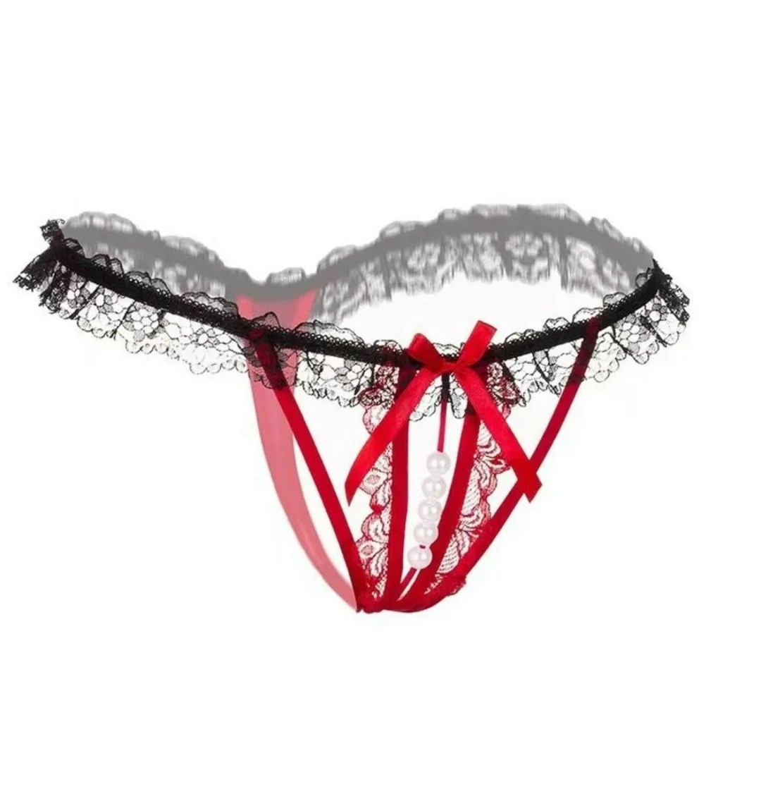 женские трусики с бусинками,женские трусики с жемчужинами,женские сексуальные трусики,стринги с доступом,розовые кружевные стринги