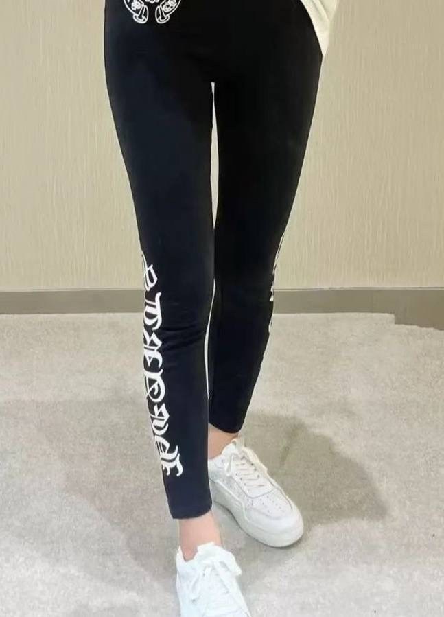 черные леггинсы,спортивные брюки,лосины леггинсы chrome hearts,лосины chrome hearts,легинсы