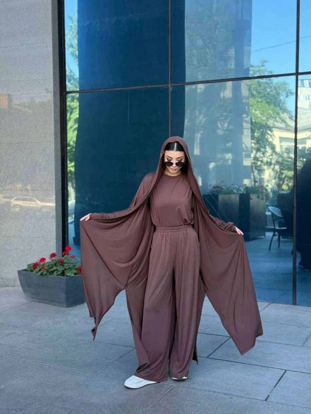 мусульманские костюмы,костюм с капюшоном и брюками erdalis,мусульманская одежда,женская мусульманская одежда,женский костюм