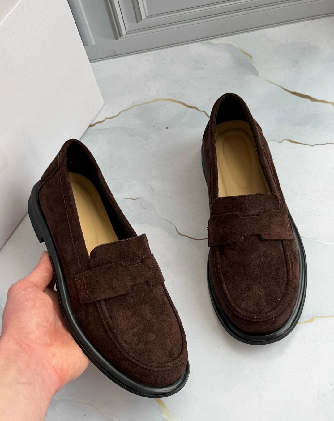 демисезонные лоферы на платформе замшевые obba,,замшевые лоферы,демисезонные лоферы на платформе замшевые obba цвет коричневый,женские лоферы