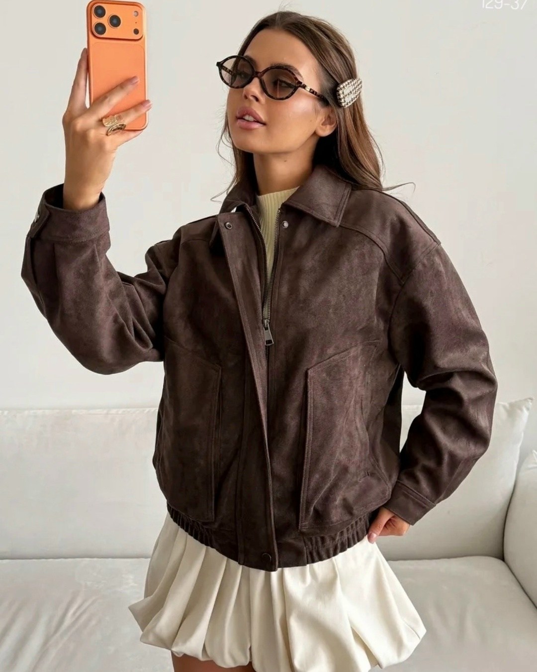 бомбер укороченный оверсайз замшевый куртка рабочего тренд saint shine,замшевая куртка,куртка бомбер,бомбер женская куртка,куртка из замши