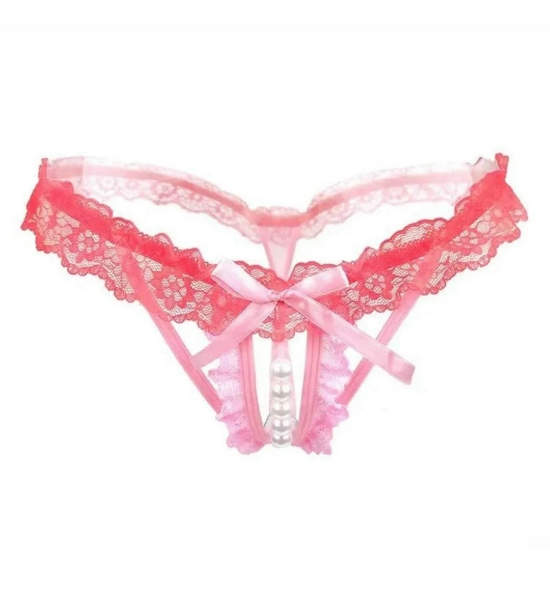 женские трусики с бусинками,женские трусики с жемчужинами,женские сексуальные трусики,стринги с доступом,розовые кружевные стринги
