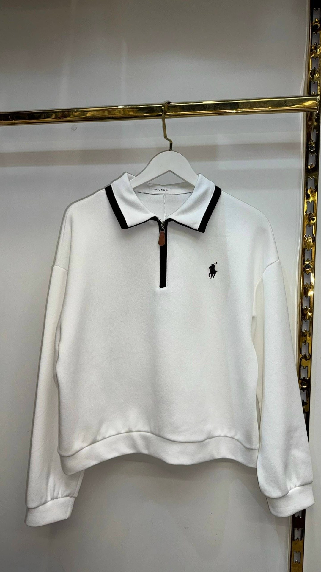 свитшот женская,женская кофта,поло кофта,свитшот поло,женская кофта белая