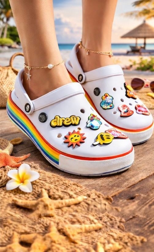 ,джибитсы крокс,кроксы сабо детские,пляжная ,кроксы с джибитсами