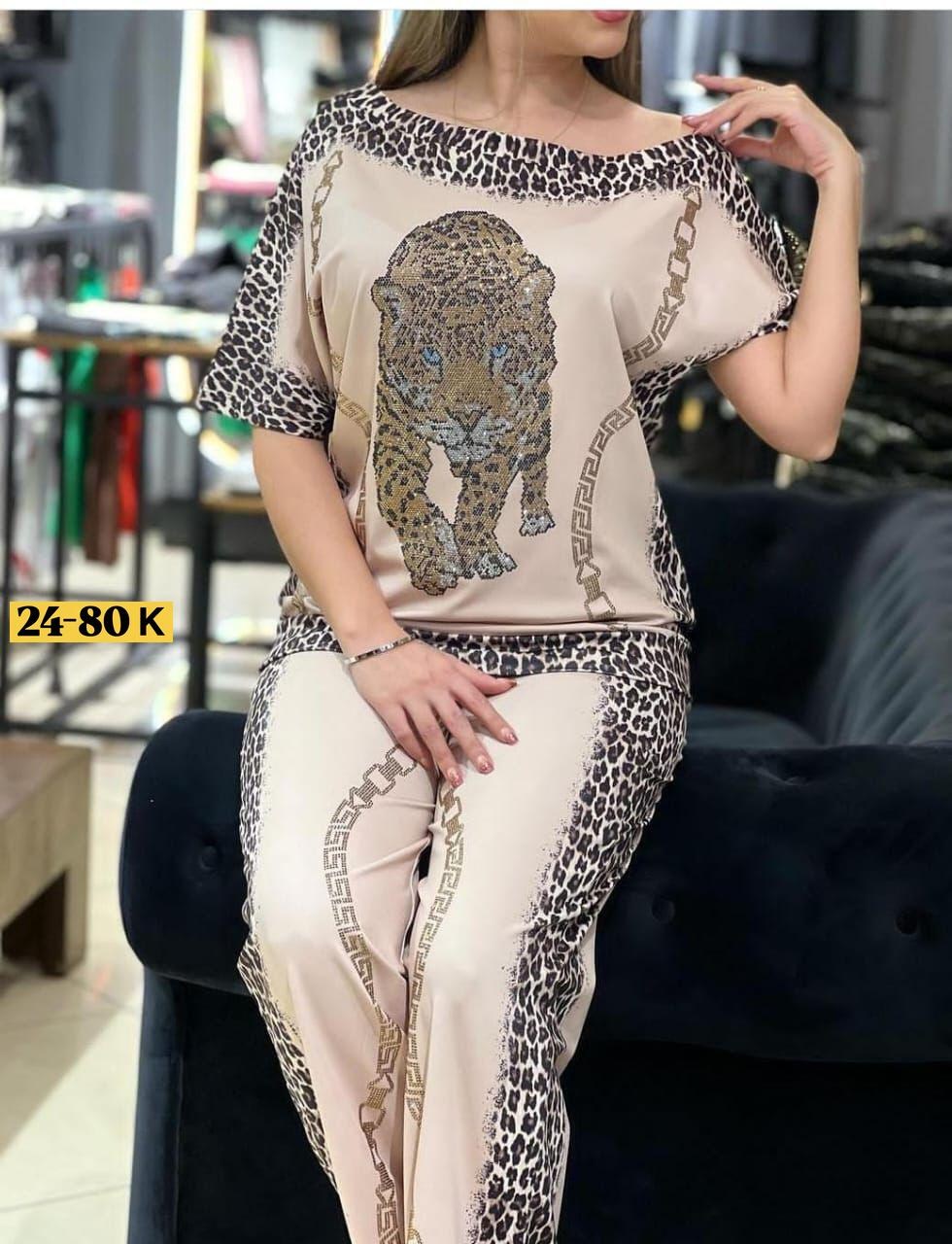 костюм двойка женская,костюм со стразами,женские костюмы,костюм трикотажный женский,костюм женский двойка с леопардом