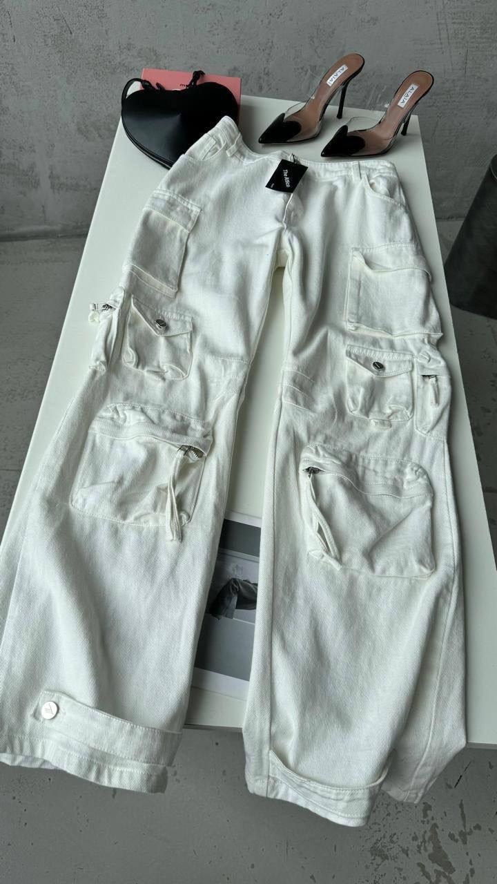белые джинсы карго,брюки карго,брюки карго женские,брюки белые,карго y2k