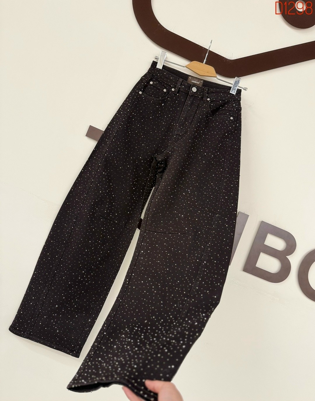 брюки с пайетками,американские черные джинсы со стразами,джинсы со стразами,джинсы женские,брюки со стразами