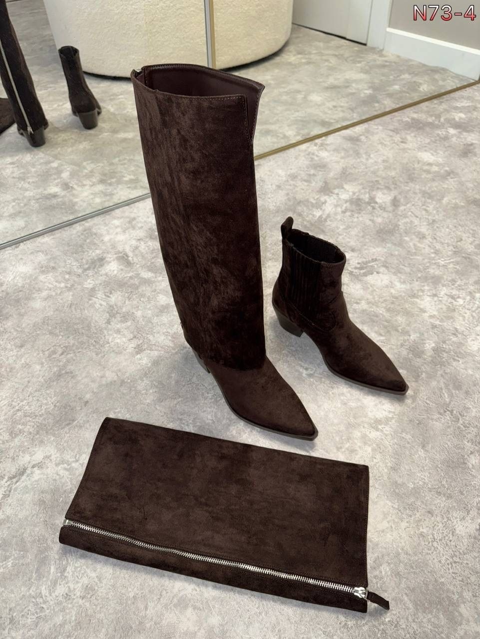 замшевые сапоги,сапоги,женские сапоги,коричневые сапоги,дизайнерские женские сапоги до колена с острым носком
