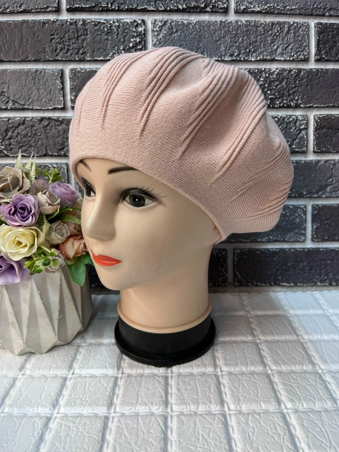берет двойной,берет,берет женский,беретки женские весенние,шапка для женщин