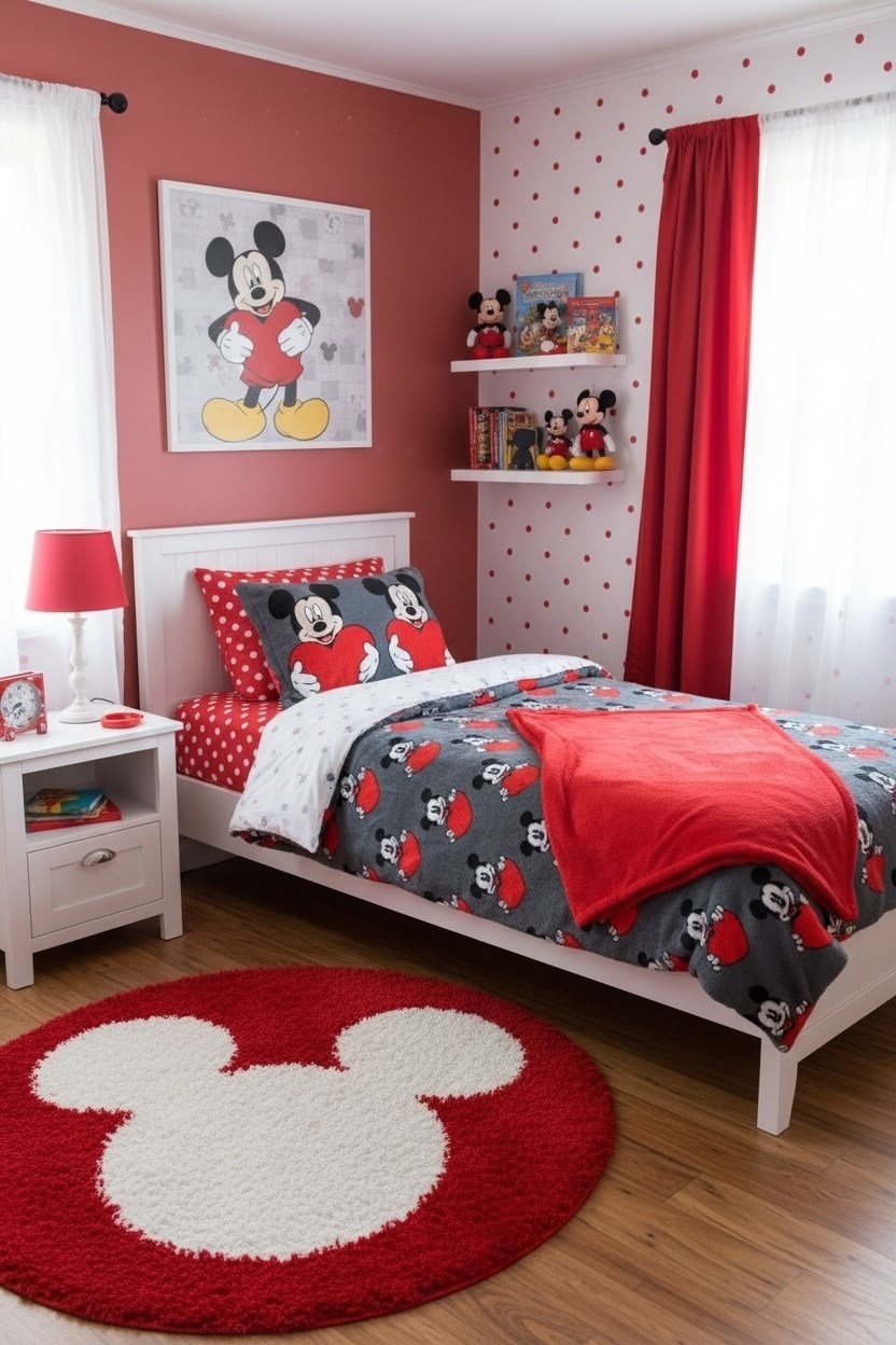 тас постельное белье с микки маусом,постельное белье микки маус,кровать микки маус,кровать минни маус,детское постельное белье