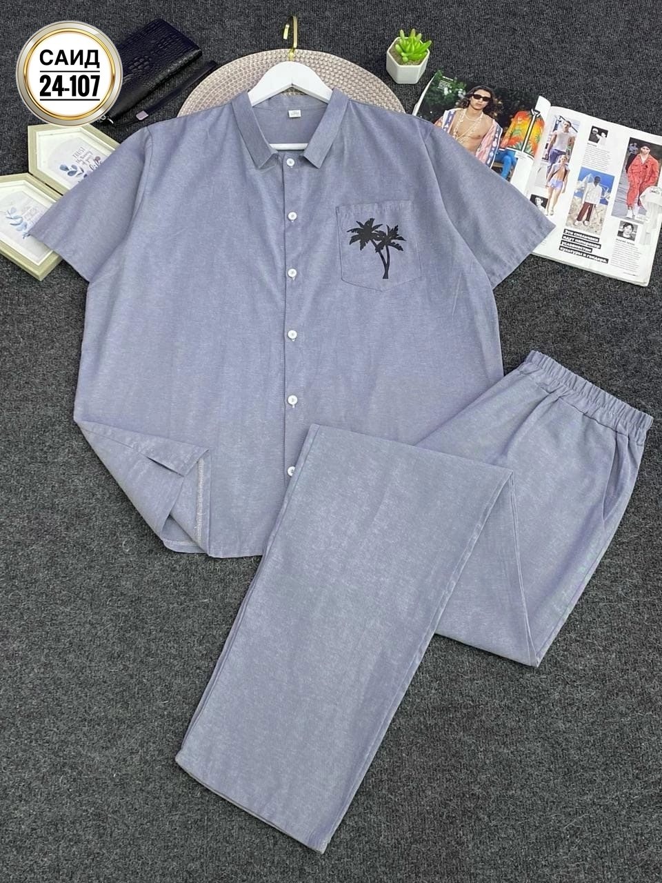 пляжная рубашка,костюм летний мужской,костюм мужской,мужской костюм двойка,мужская гавайская рубашка