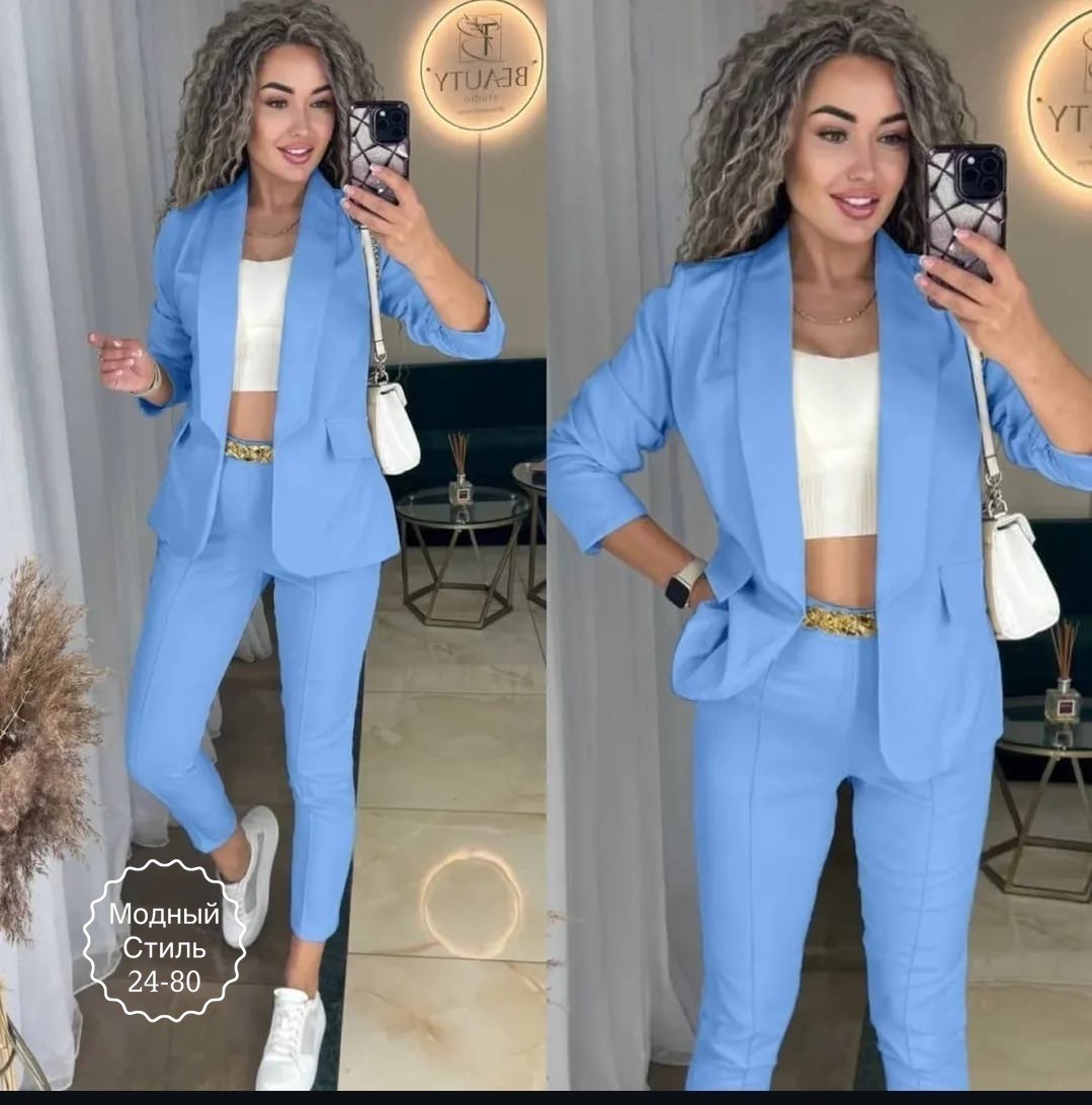 женский брючный костюм двойка,женский костюм двойка,костюм женский белый,брючный костюм,костюм белый брючный