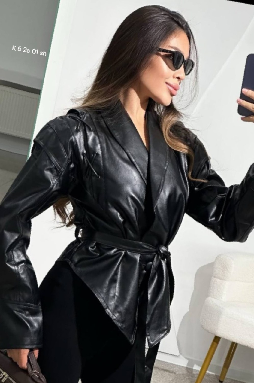 женская кожаная куртка,кожаная куртка,косуха женская из экокожи,женская куртка из экокожи,косуха куртка кожаная демисезонная оверсайз ambi_wear