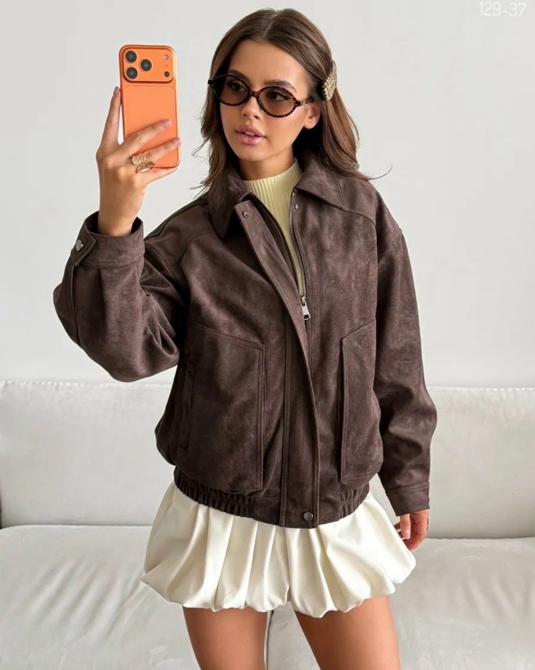 бомбер укороченный оверсайз замшевый куртка рабочего тренд saint shine,замшевая куртка,куртка бомбер,бомбер женская куртка,куртка из замши