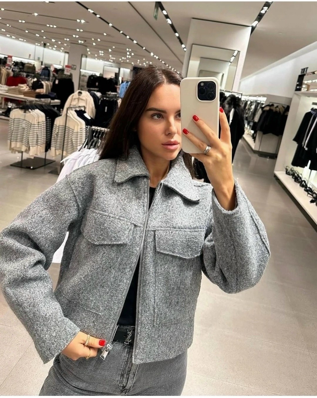 укороченная куртка букле zara,куртка женская модная,жакет куртка,куртка с воротником,женская куртка