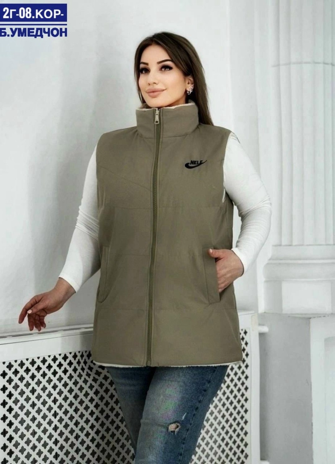 жилетка двухсторонняя,женская жилетка,жилет женский,жилетка двусторонняя,женская безрукавка