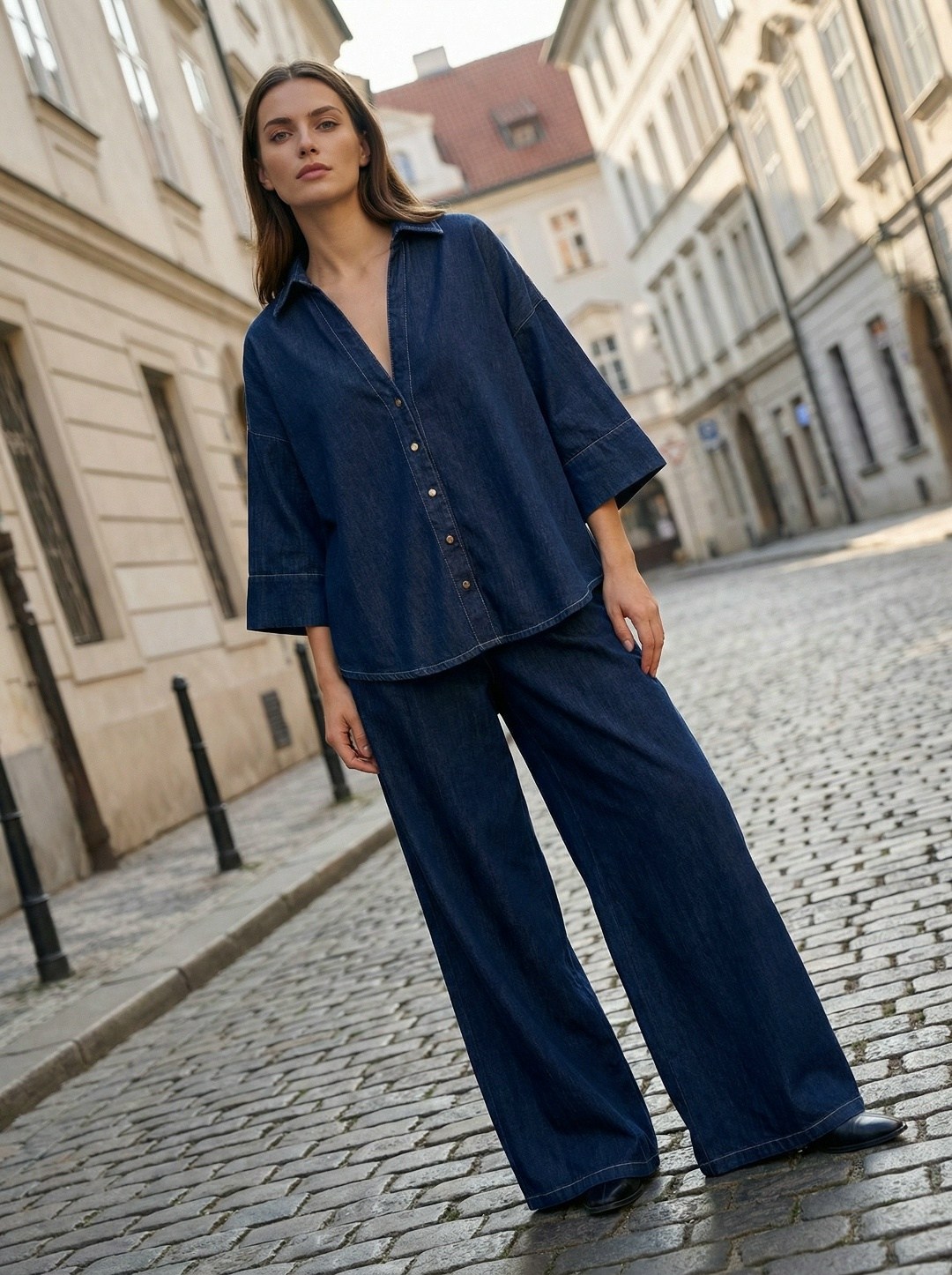 джинсы широкие,широкие брюки,костюм с брюками,брючный комплект