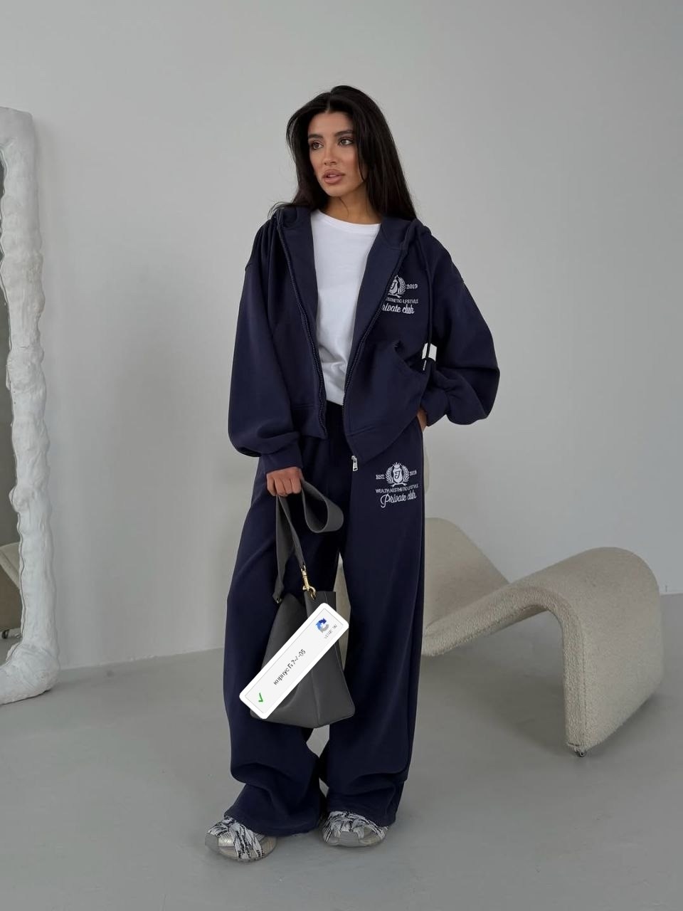 спортивный костюм оверсайз,спортивный костюм женский,женский костюм,костюм спортивный оверсайз с начесом палаццо и зип худи micca 526679758,спортивный костюм