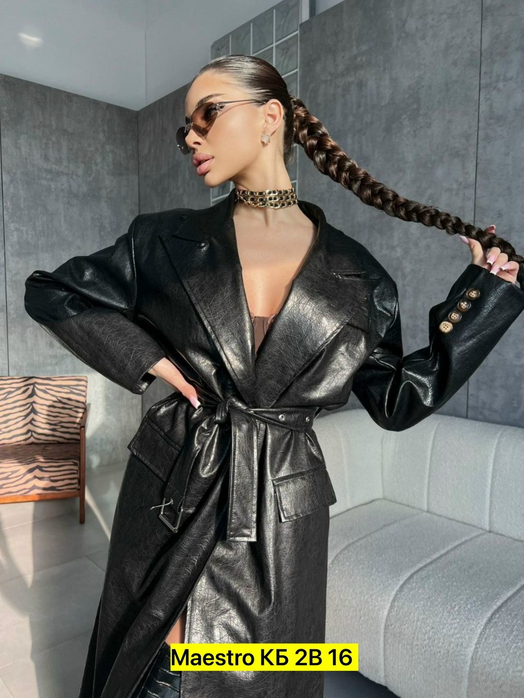 тренч кожаный,кожаный плащ,женский кожаный плащ,тренч из экокожи под рептилию коричневый,кожаное пальто