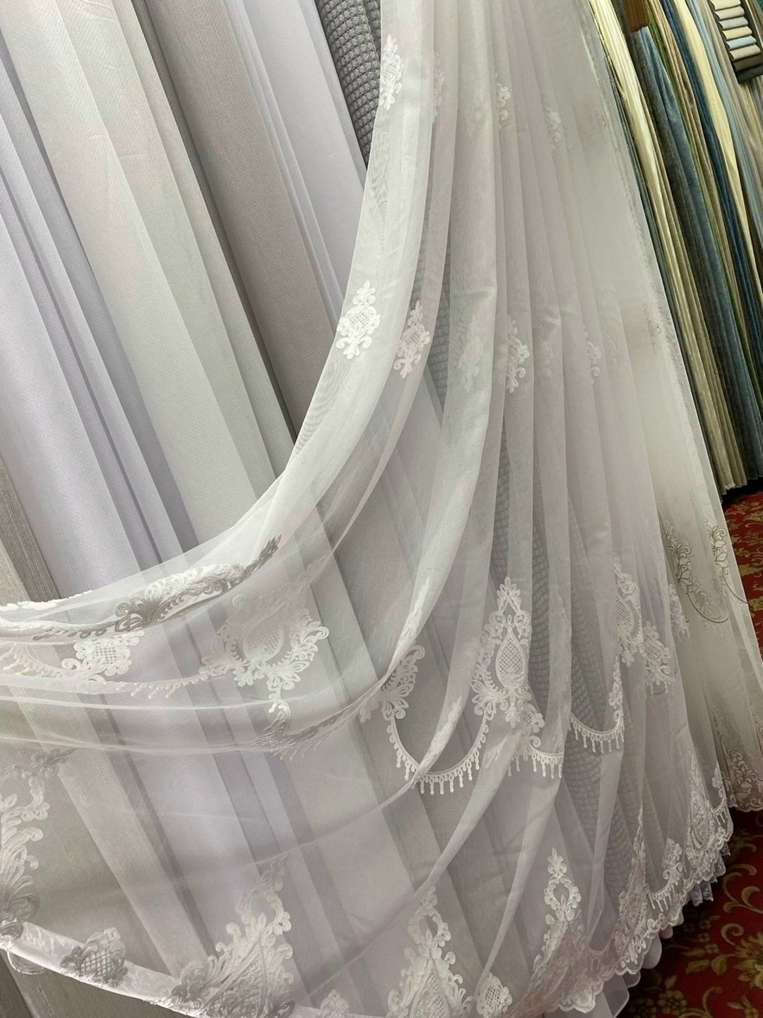 тюль прозрачная сетка "нежнятина",тюль с вышивкой,красивый тюль,тюль сетка,тюль сетка с вышивкой