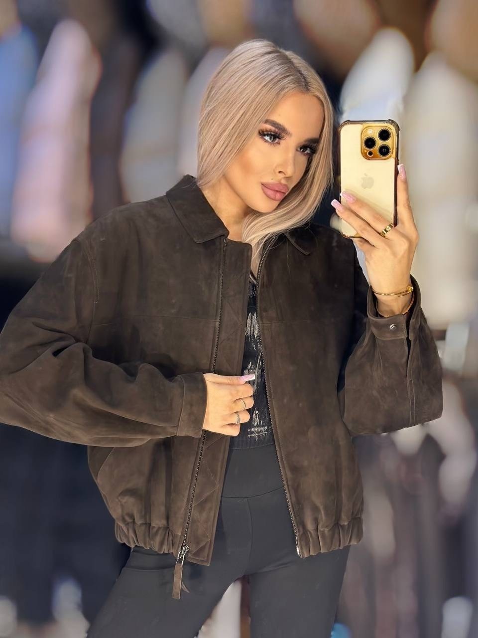 куртка замшевая,бомбер замша,женская верхняя одежда бомбер замш,бомбер женский кожаный замшевый,куртка из замши