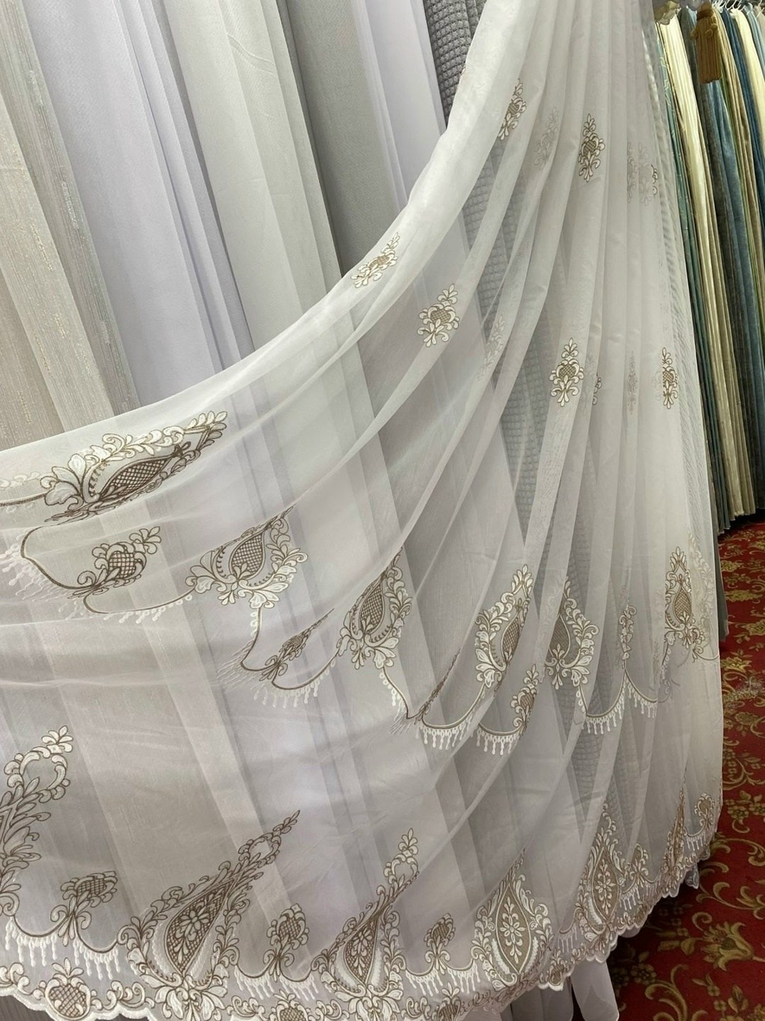 тюль прозрачная сетка "нежнятина",тюль с вышивкой,красивый тюль,тюль сетка,тюль сетка с вышивкой