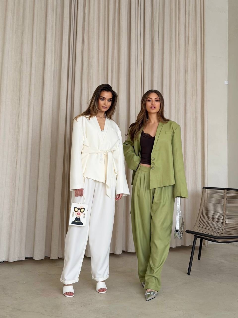 брючный костюм,брючные костюмы женские,оливковый костюм,комплект брючный